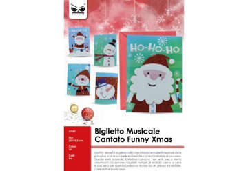 Immagine di Biglietto musicale cantato Natale