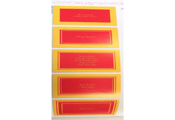 Immagine di Cartoncini f.to 8,5x13,5 Natale rosso ass. 100 pz