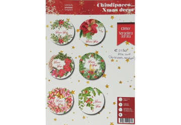 Immagine di Chiudipacco CARTOGI 1203G "XMAS DECOR" conf 180 pz